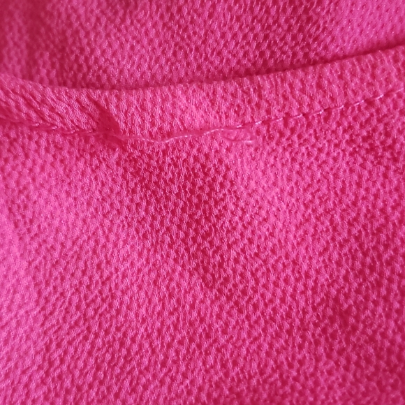 Bobeau pink petal edge swing open back short sleeve top Size XL - Picture 6 of 9